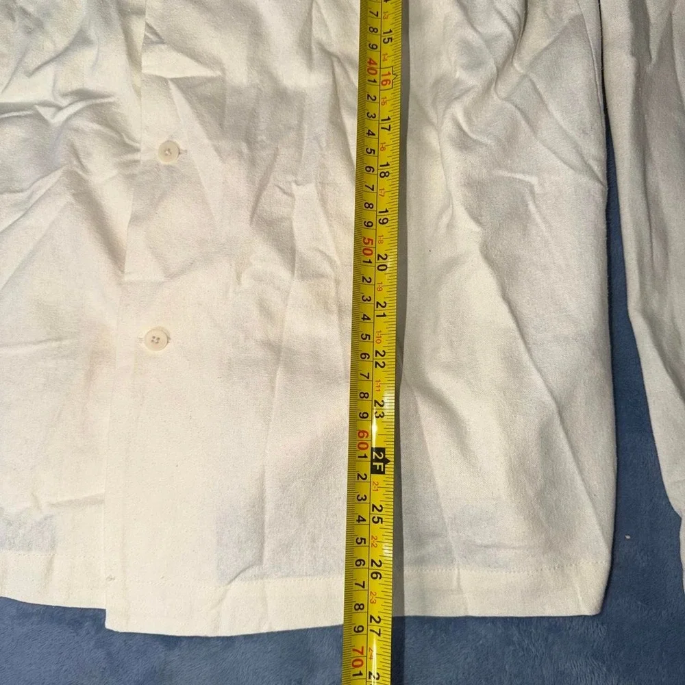 Zara Nanushka cream linen shirt